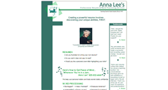 Desktop Screenshot of annaleesecretarial.com