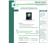 Tablet Screenshot of annaleesecretarial.com